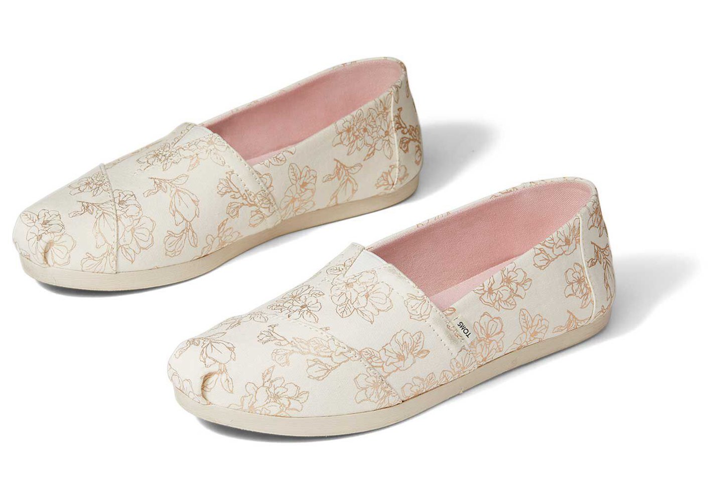 Toms Espadryle Damskie Białe - Alpargata Magnolias - 60NRQEKUB